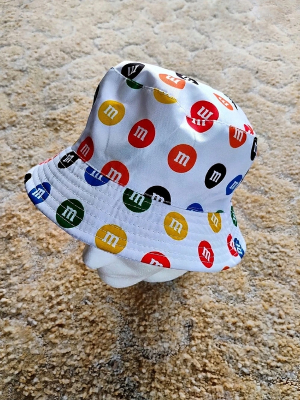 M&M's White Reversible Bucket Hat